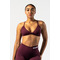 Топ Nebbia Medium-Support Sports Bra TWIST-KNOT Dark Red 423