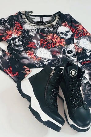 Топ Rock Code Blusa Cropped Shiver