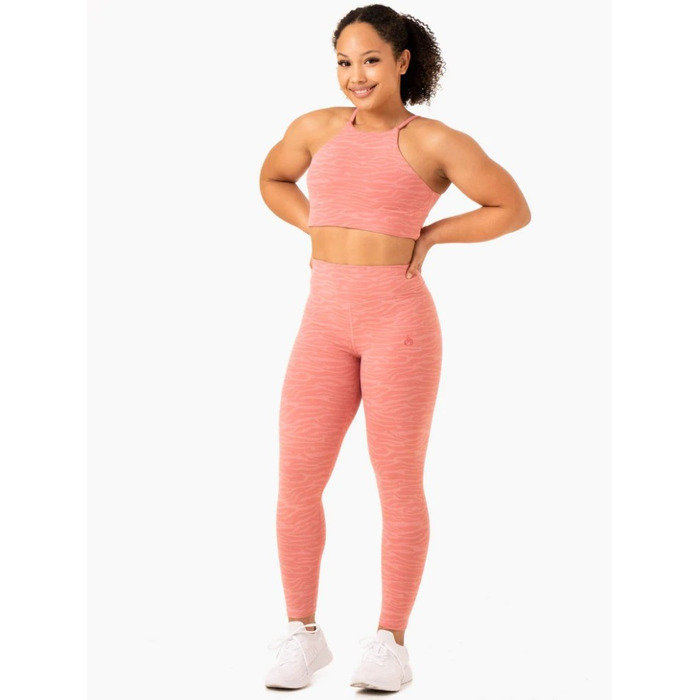 Топ Transform Reversible Sports Crop - Pink Zebra