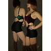 Mini Duo Lurex — Комбінезон Скульптурний Блиск, Створений Сяяти - червоний