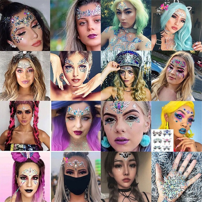 Алмазная наклейка Leg Avenue Jovi face jewels sticker O/S