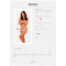Трусики білі Obsessive eavenlly crotchless thong XS/S