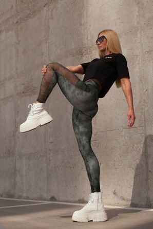 ЛЕГIНСИ ECO CAMO GREEN MESH LEGGINGS 'BREATHE' CAMO GREEN 400