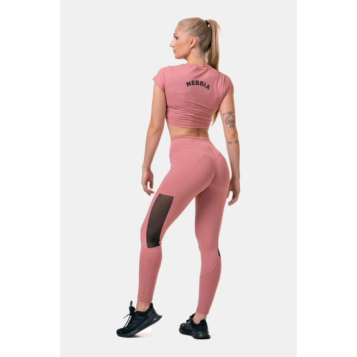 Легінси High Waist & Mesh Leggings 573 Old Rose Roze