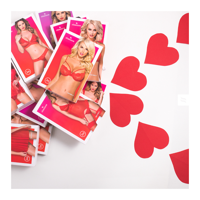 Пеньюар Obsessive Rossita черный, S/M