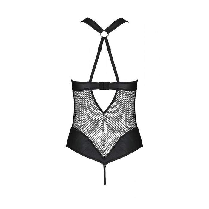 Боди с халтером и графическим узором Amanda Body black S/M-Passion