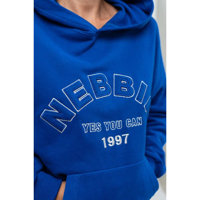 Худі Nebbia Branded Oversized Hoodie Gym Rat Blue 256