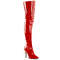 Чоботи Pleaser Boots Seduce-3010, класичні, однотонні, 5 дюймів, червоні