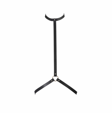 Портупея MAZE Bijoux Indiscrets з нашийником та одним перетином, чорна