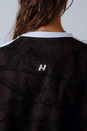 Футболка Nebbia Relaxed Tee POWER Dark Brown Camo 894