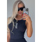 Майка Nebbia Cropped Tank Top CONFIDENCE Black 476